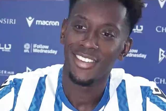 Jamal Lowe has joined Sheffield Wednesday. Picture: SWFC Twitter