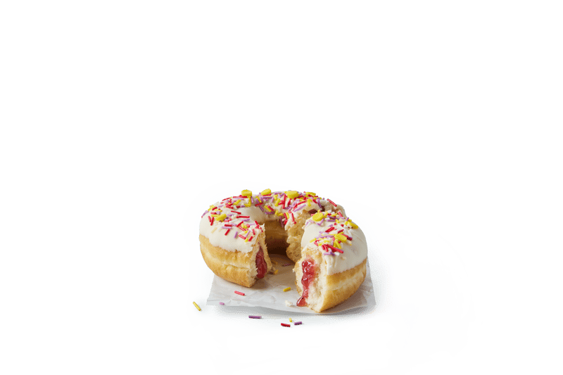 What says ‘happy birthday’ better than a ring donut with a strawberry flavoured filling, topped with a buttercream-flavoured icing and sprinkles?! McDonald’s will donate 20p from each Birthday Cake Donut sale to Ronald McDonald House Charities UK, which also celebrates its 35th birthday this year!
