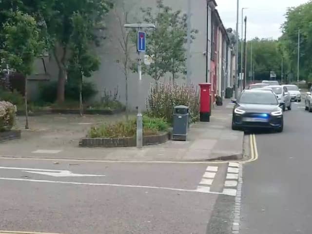 An unmarked police car spotted in Twyford Avenue, Stamshaw, Portsmouth.