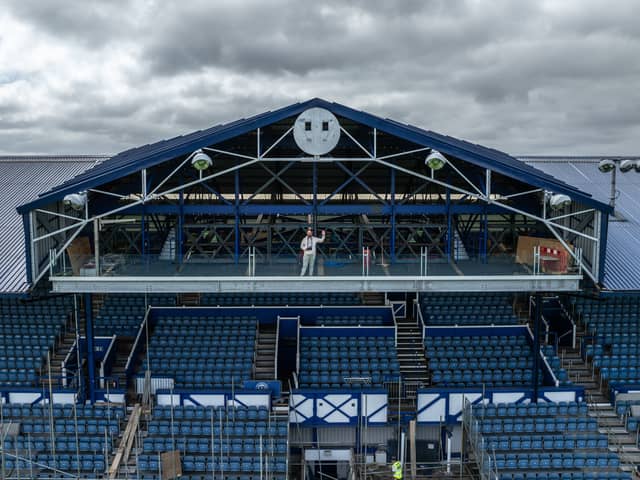 The sensational images and drone footage showcasing Portsmouth’s completed South Stand gantry and ongoing £15m Fratton Park overhaul - from drone photography specialist Marcin Jedrysiak (MJ Photography -https://www.marcinjedrysiakphotography.com/).
