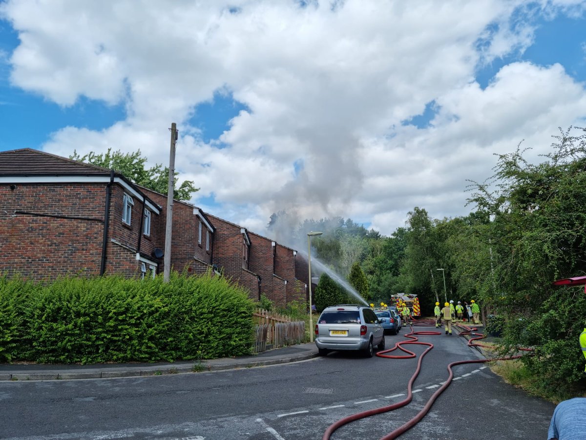 Waterlooville Fire: Emergency services in attendance in Waterlooville for residential fire in Sage Close