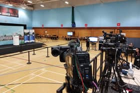 The scene at in Fareham ahead of the election count.