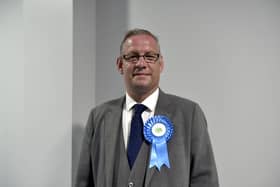 General election taking place at Gosport Leisure Centre on Thursday, July 4, 2024.Pictured is: Robbie Beech, Conservative candidate for the Gosport by-election in Grange and Alver Valley ward. Picture: Sarah Standing (040724-6488)