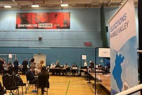 Hamble Valley election count.