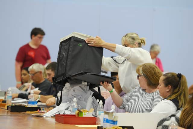 General election taking place at Gosport Leisure Centre on Thursday, July 4, 2024.

Picture: Sarah Standing (040724-1621)