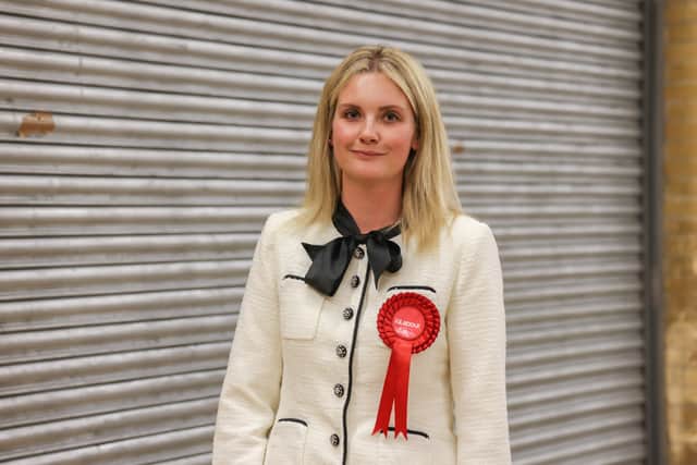 Labour Party candidate Stefanie Harvey at the count in Havant. Picture: Mike Cooter (040724)