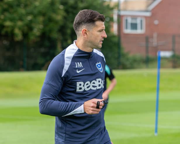 Pompey head coach John Mousinho