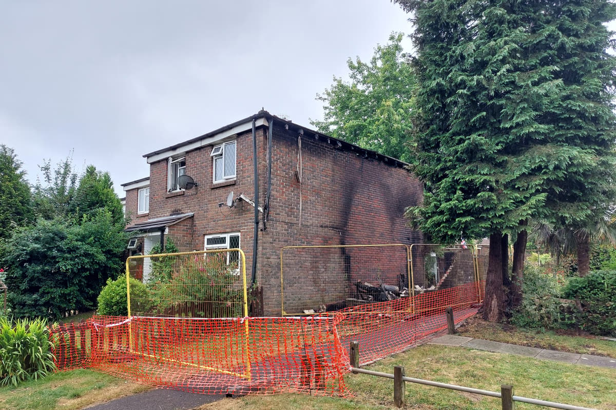 Waterloo House Exploded Watch: Roof collapses following fire as crews seal off the property
