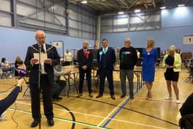Caroline Dinenage retaining her seat in Gosport. 