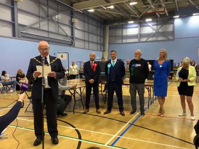 Caroline Dinenage retaining her seat in Gosport. 