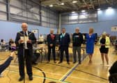 Caroline Dinenage retaining her seat in Gosport. 