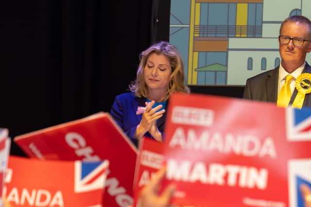 Pictured - Penny Mordaunt loses her seat as MP for Portsmouth North 

Photos by Alex Shute