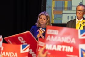Pictured - Penny Mordaunt loses her seat as MP for Portsmouth North 

Photos by Alex Shute