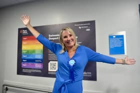 Dame Caroline Dinenage after retaining her Gosport seat at the General Election. Picture: Sarah Standing