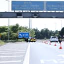 The M275 was closed following the fire in Tipner