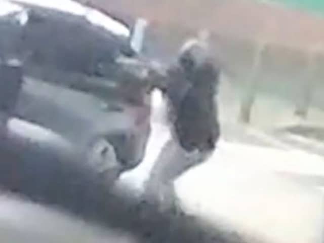 Tyjon Cogger & Saabir Mohamed pull into the car park where Saabir Mohamed opens fire with a sawn-off shotgun.  