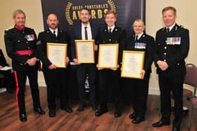 Hampshire officer received recognition for their bravery in difficult and distressing incidents.