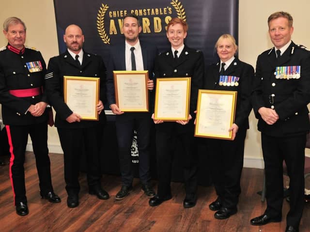 Hampshire officer received recognition for their bravery in difficult and distressing incidents.