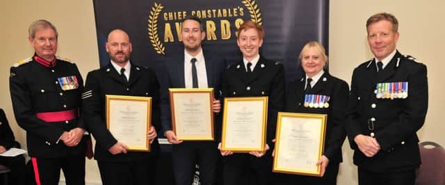 Hampshire officer received recognition for their bravery in difficult and distressing incidents.