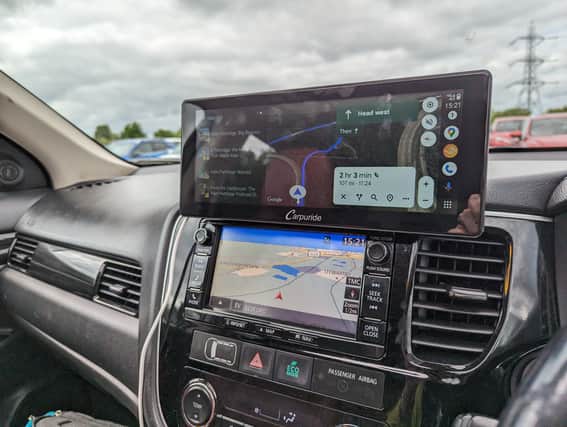 Dash-mounted screens add modern infotainment to any car
