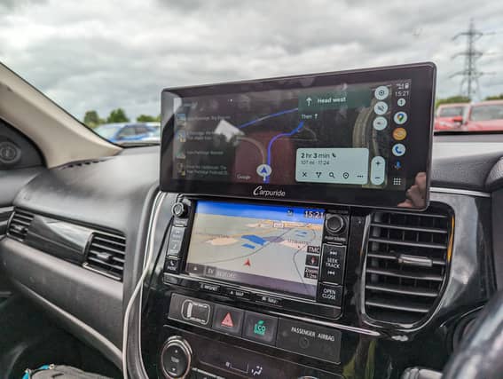 Dash-mounted screens add modern infotainment to any car