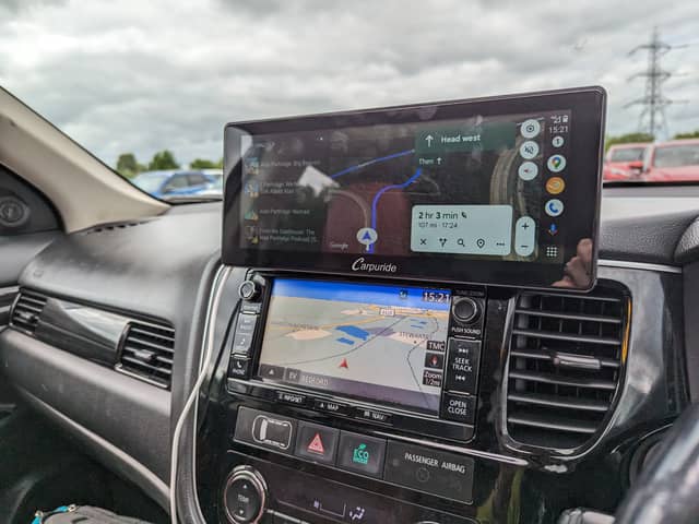 Dash-mounted screens add modern infotainment to any car