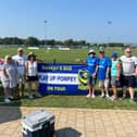 Pompey fans attending an open-training session in Medulin, Croatia, in July 2024.