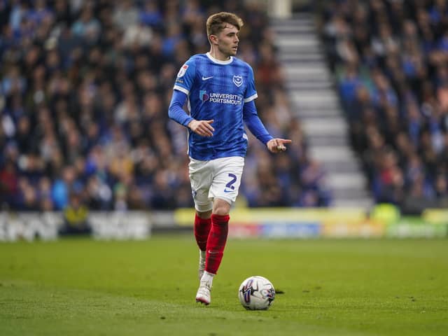Pompey right-back Zak Swanson is closing in on a new Fratton deal. Pic: Jason Brown/ProSportsImages
