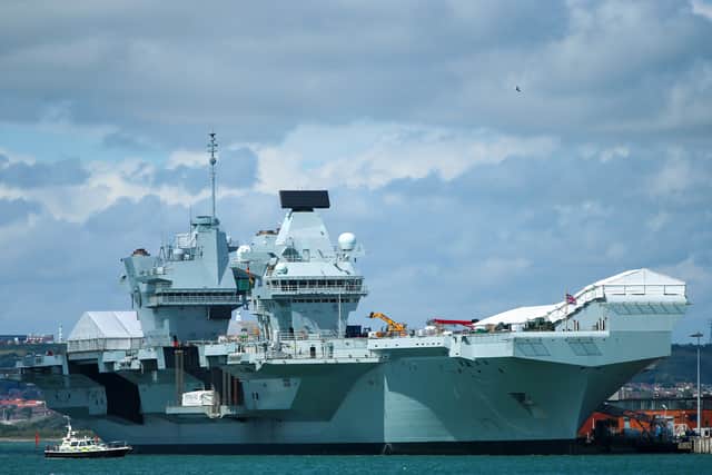 HMS Prince of Wales. Picture: Chris Moorhouse (100724-009)