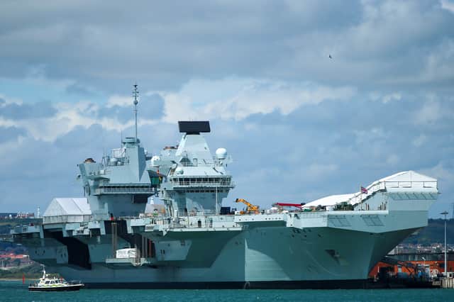 HMS Prince of Wales. Picture: Chris  Moorhouse (100724-009)