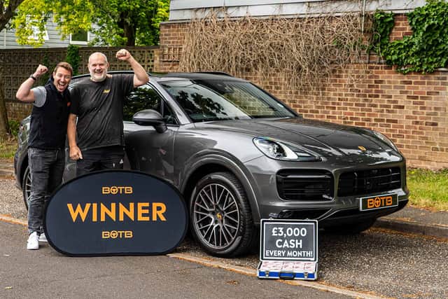 David Lewis with his new Porsche 