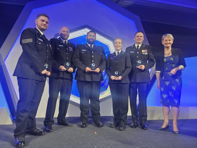 Hampshire police officers were awarded a regional bravery award at the Police Bravery Awards 2024 for their efforts in arresting a man with a gun and an explosive device.