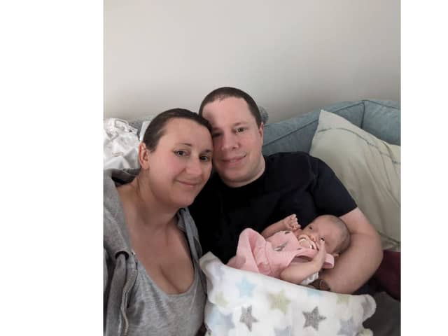 Newborn Cara Hallissey stayed in QA Hospital for seven weeks after she was diagnosed with a rare form of diabetes.