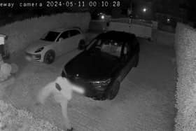 Footage has been released of the moment Hampshire cricket captain, James Vince, had his house attacked for the second time. 