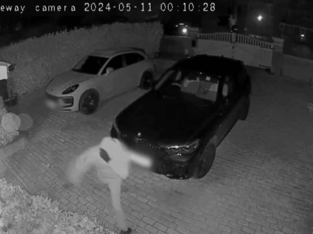 Footage has been released of the moment Hampshire cricket captain, James Vince, had his house attacked for the second time. 
