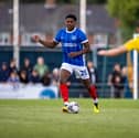 Former West Ham and Manchester City defender Jamal Baptiste featured for Pompey in pre-season. Picture: Alex Shute