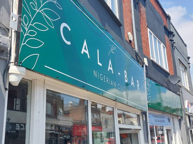 The Cala-Bar opened in June serving Nigerian cuisine including dishes such as jollof rice and nkwobi.
