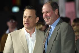 Michael Eisner photographed with Tom Hanks at the film premiere of The Lady Killers in March 2004. Picture: Frederick M. Brown/Getty Images