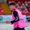 Irish teen striker Sean Patton is bidding to earn a Pompoey deal.  Picture: George Sweeney. DER2304GS â 04