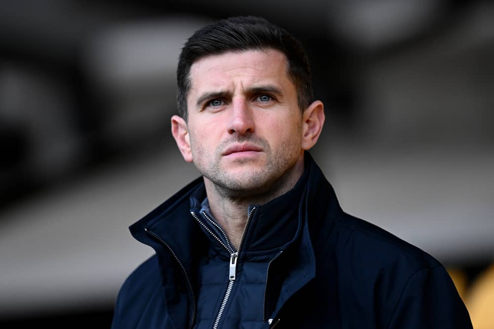 John Mousinho was angry with Pompey’s display in the 4-0 friendly defeat to Wycombe. Picture: Gareth Copley/Getty Images