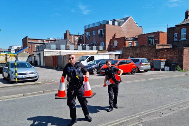 Officers responded to a road traffic accident in Hanway Road, Buckland, Portsmouth, this morning (July 19).