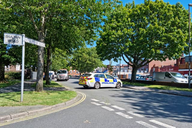 Officers responded to a road traffic accident in Hanway Road, Buckland, Portsmouth, this morning (July 19).