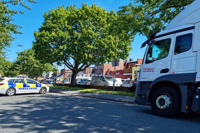 Officers responded to a road traffic accident in Hanway Road, Buckland, Portsmouth, this morning (July 19).