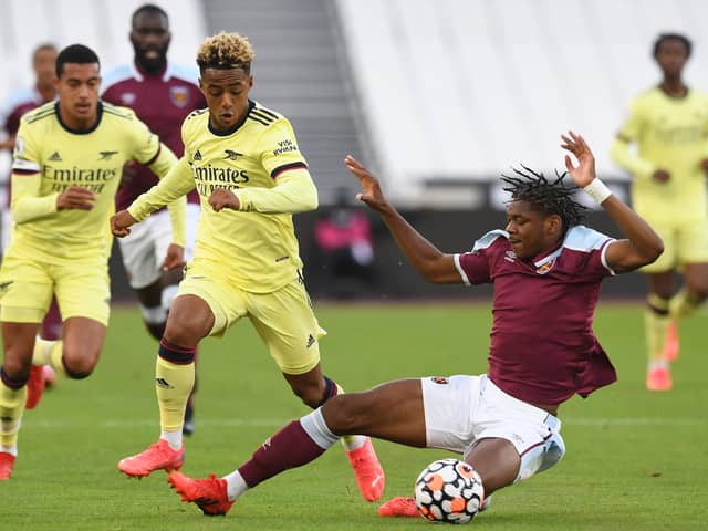 Former West Ham and Man City defender Jamal Baptiste starts for Pompey at Hawks. Pic: Getty.