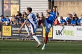 Pompey's Owen Moxon impressed in his side's win over Hawks. Pic: Alex Shute