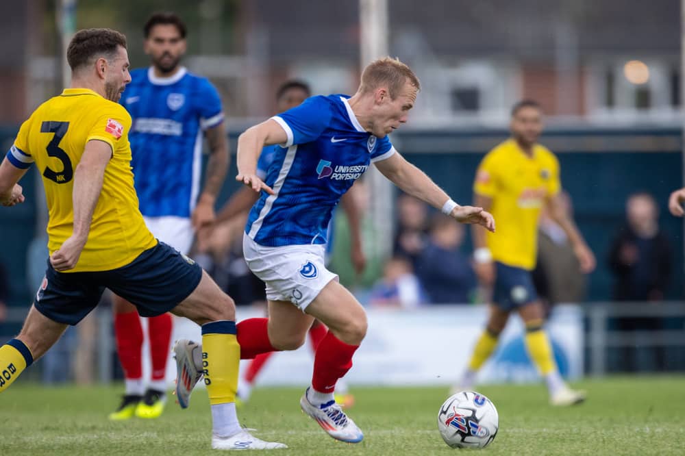 Anthony Scully featured against Gosport during the current pre-season. Picture: Alex Shute