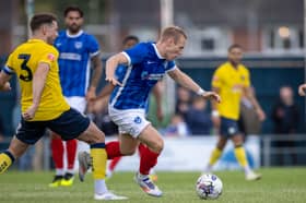 Anthony Scully featured against Gosport during the current pre-season. Picture: Alex Shute