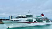 MS Europa sailing past Portsmouth on July 22 as Hapag Lloyd vessel visits Port on cruise call.