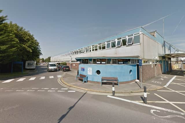 The incident took place at St Richards Hospital in Chichester.