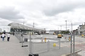 The Hard Interchange in Portsmouth, closed currently due to maintenance works. 

Picture: Sarah Standing (230724-7818)